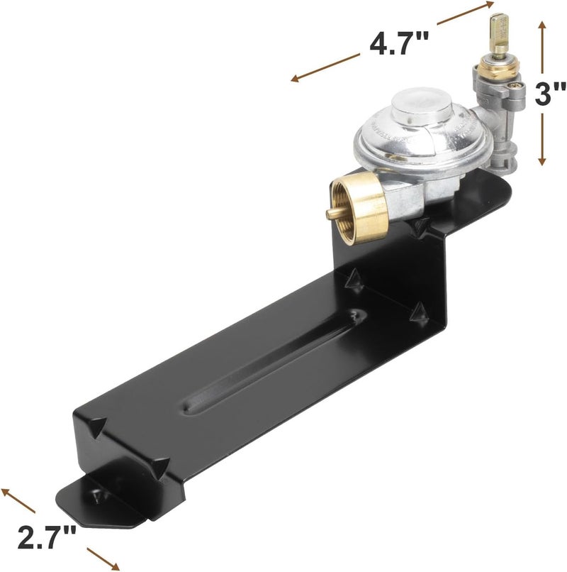 Outspark 64865 Gas Grill Valve Regulator for Weber Q2000 Q2200 Series Gas Grill,Grill Regulator Replacement Parts for Weber 566002 396002 54060001 566001 - Image 2